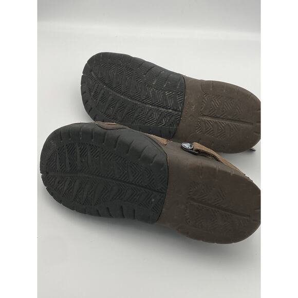 Crocs Brown Leather Slip-On Adjustable Strap Men\'s Sandals Size 12 main image 4